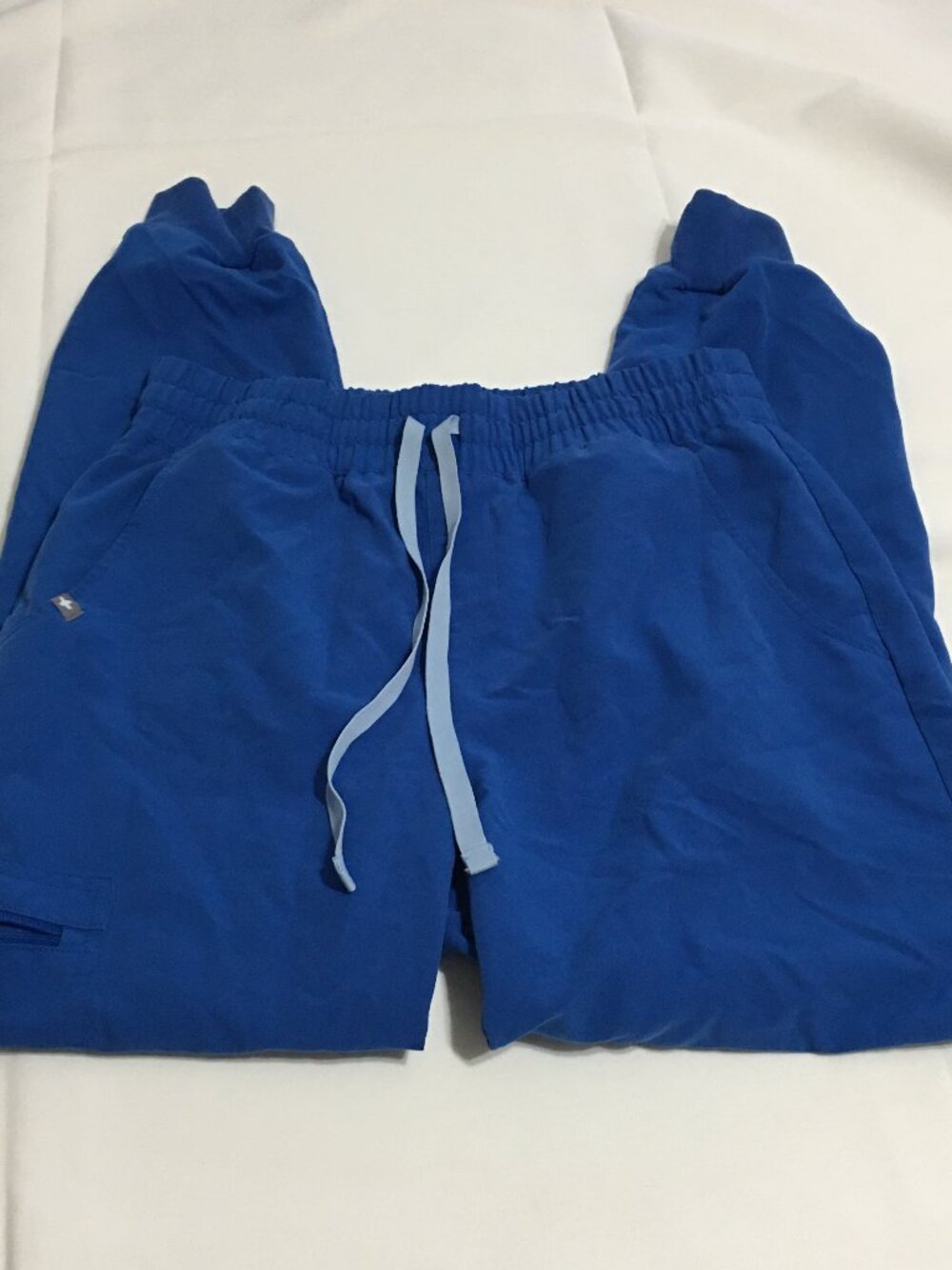 FIGS Technical Collection Jogger Scrub Pants Women's Small Petite Blue